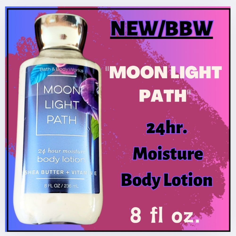 🔥MOONLIGHT PATH/24hr MOISTURE BODY LOTION/8oz/NEW/BBW